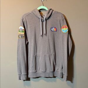 The North Face Charcoal Hoodie “California” “Never Stop Exploring”